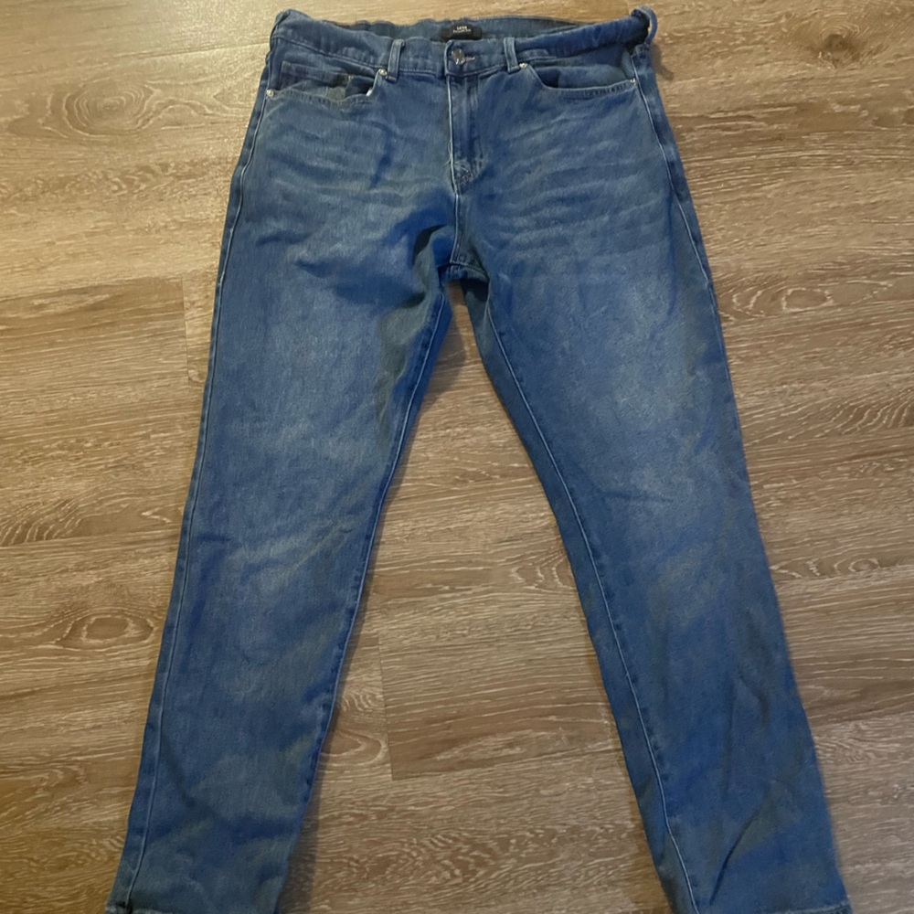 True Religion Slim Straight Jeans in Blue Wash